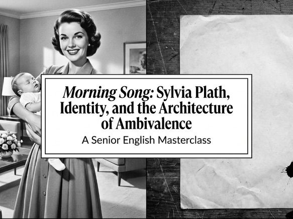 Morning Song by Sylvia Plath | Senior English Analysis Deck Learning Activities