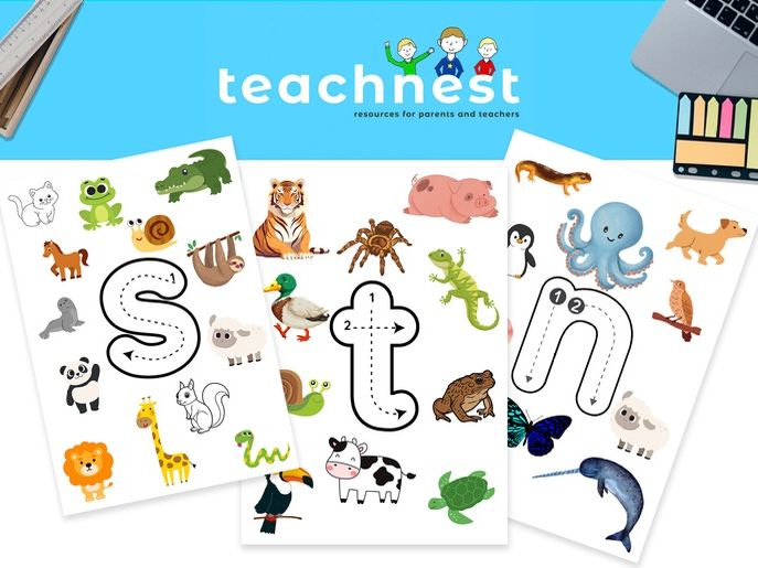 Phase 2 Phonics Spotters – Animal Themed (SATPIN)