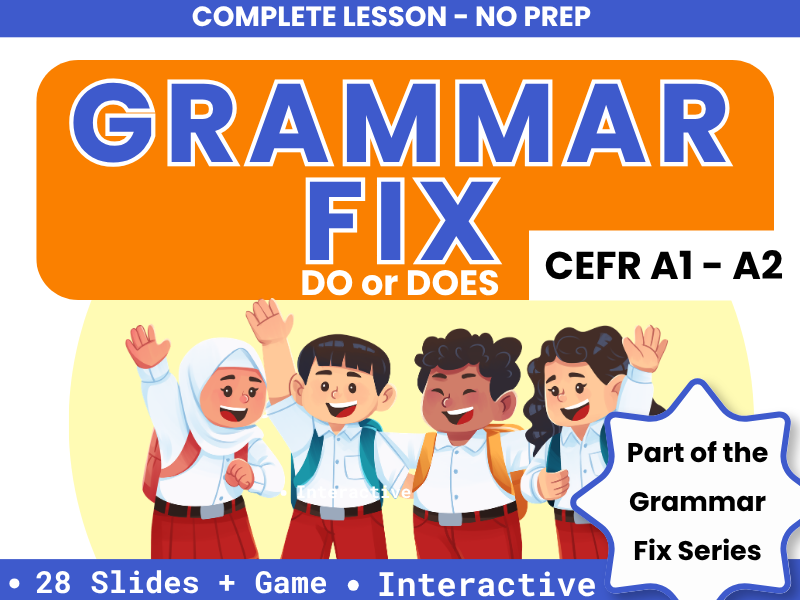 Grammar Fix Do or Does Online ESL PPT