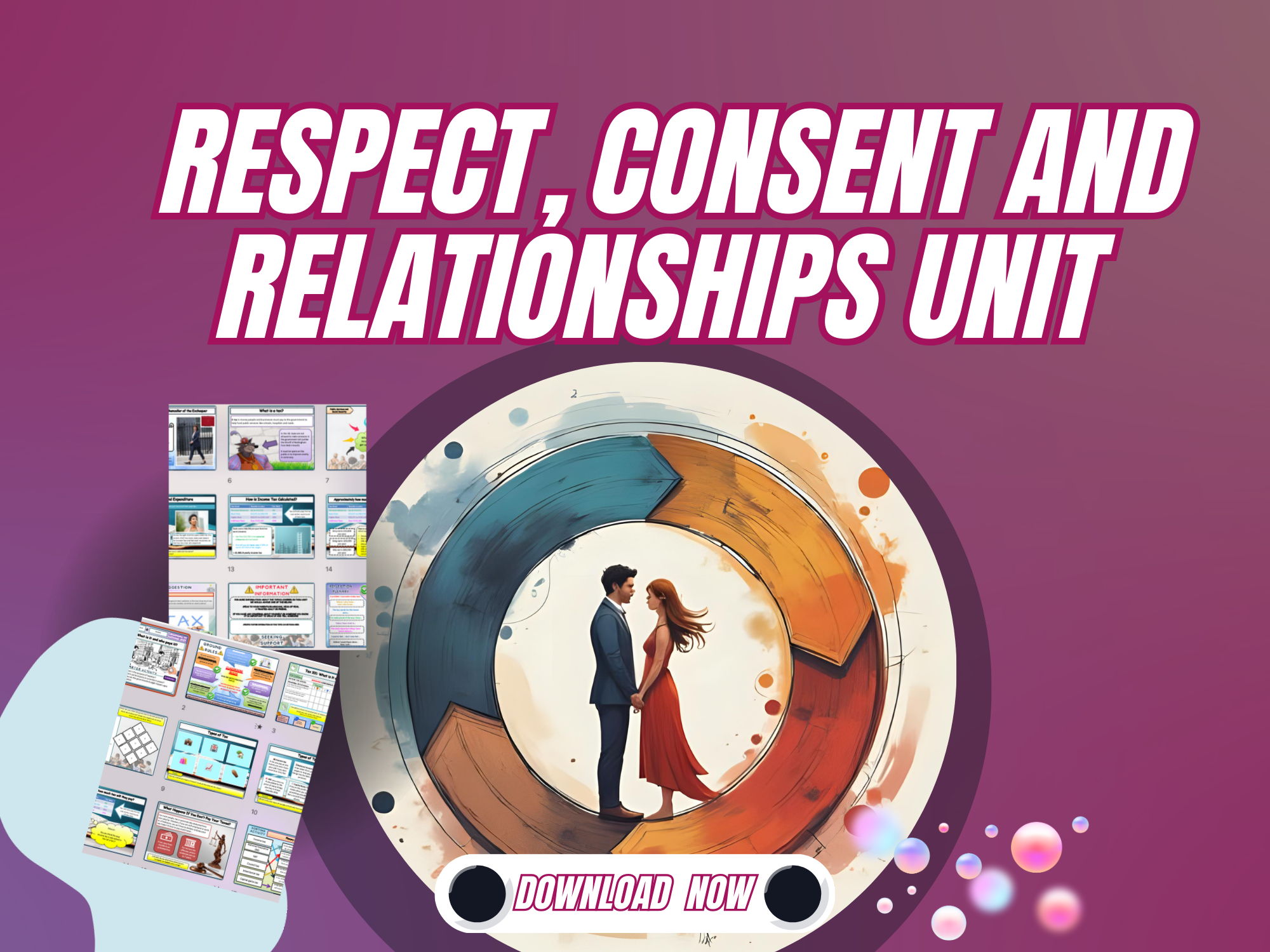 Respect, consent and relationships PSHE lessons KS3