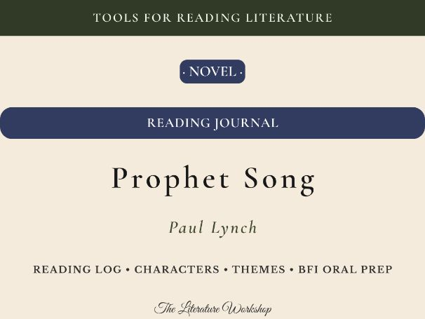 Prophet Song – Reading Journal: Reading Log, Characters & BFI Oral Exam Prep