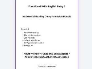 Functional Skills Entry 3 Reading Bundle | Teaching Resources