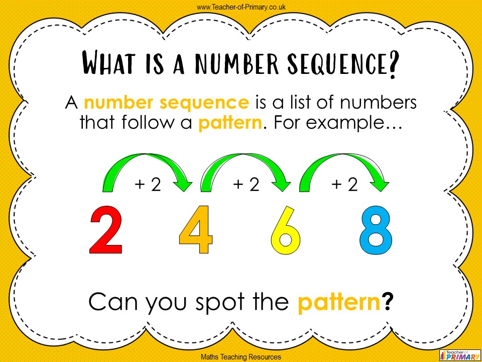 Number Sequences Year 2 Teaching Resources