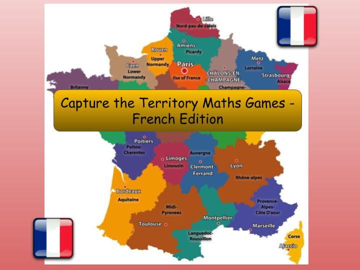 Maths Dice Game - Capture the Territory - French Edition