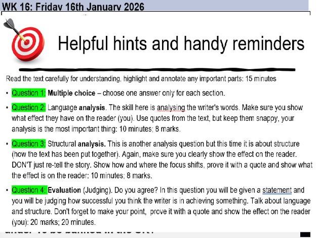 New 2026 AQA GCSE English Language Life Of Pi Paper 1 Reading & Analysis Mock Walk Through Pack