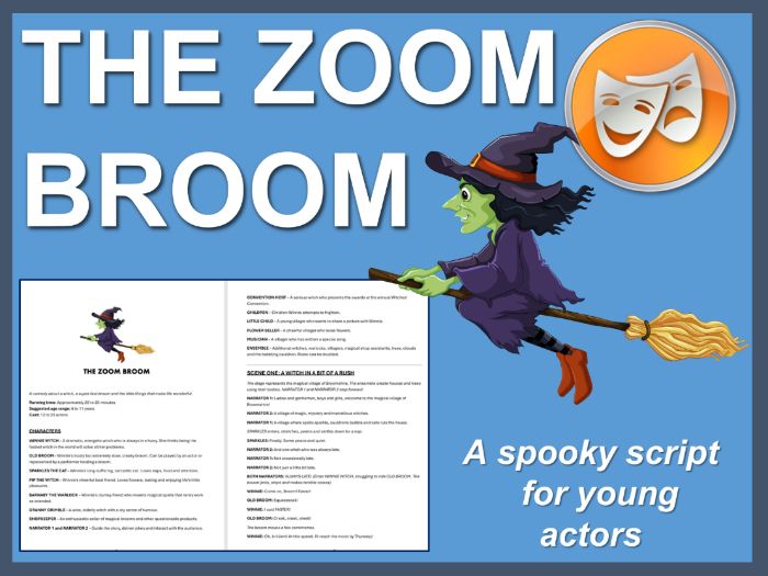 The Zoom Broom: A short spooky script for young actors
