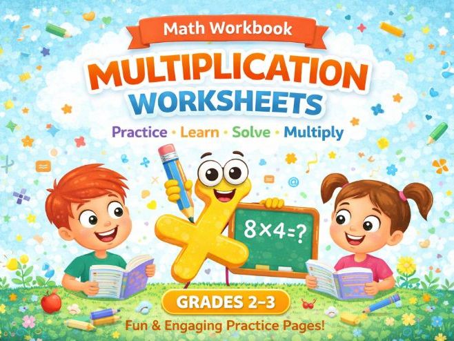 Printable Math Workbook for Kids Ages 3–6
