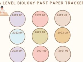 A LEVEL BIOLOGY PAST PAPER TRACKER