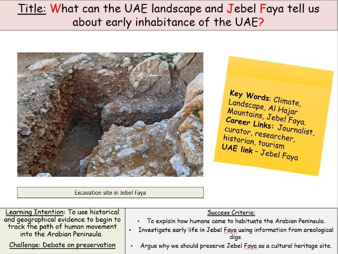 UAE Landscape and Jebel Faya