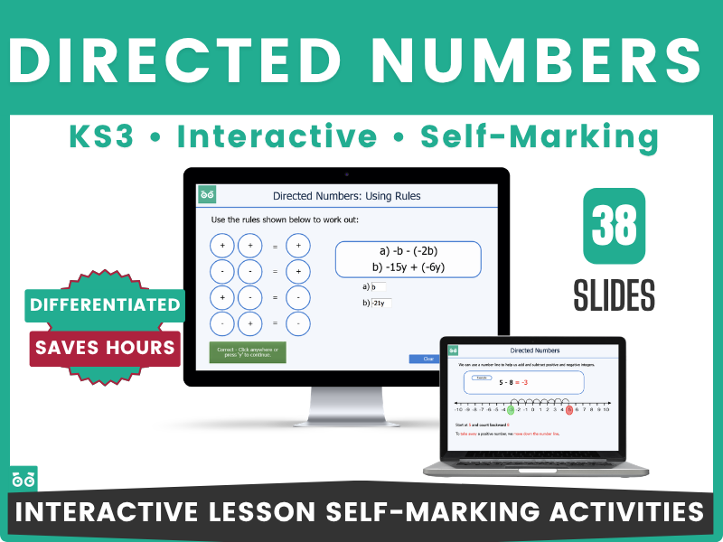 Directed Numbers - Year 7, (US 6th grade)
