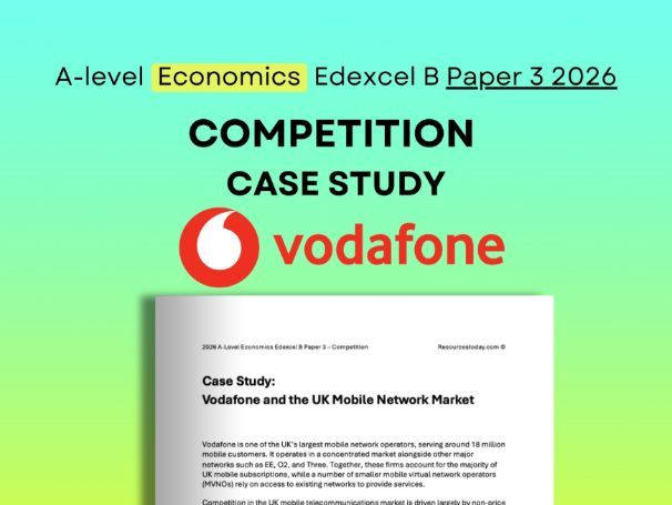 Edexcel B Economics Paper 3 2026: Vodafone Competition Case Study