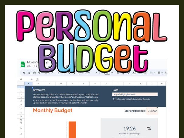Personal Budget , Personal Finance , Control Your Finances , Google Apps™