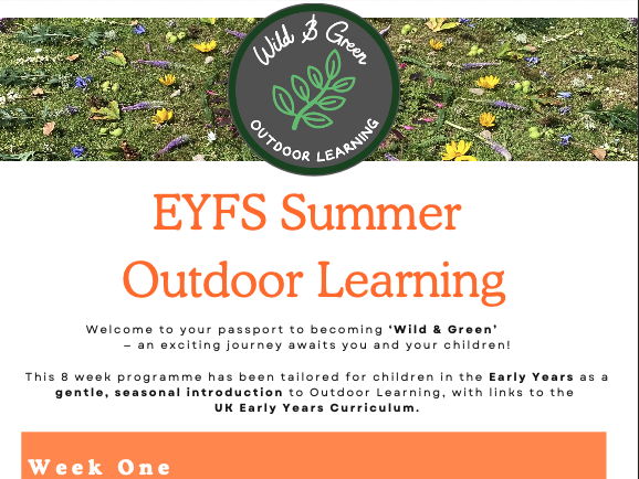 EYFS Summer Outdoor Learning