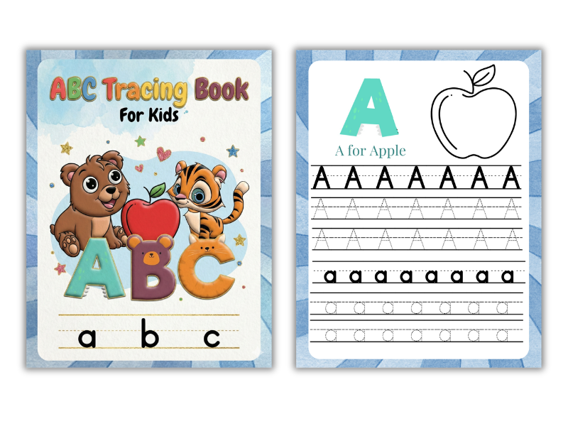 Nursery Alphabet Tracing Book: Handwriting & Letter Practice Worksheets ...