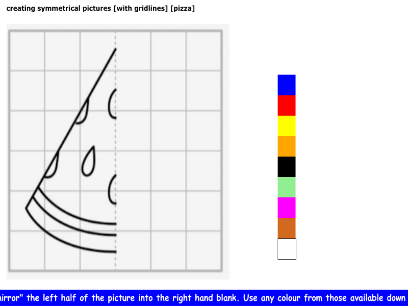 creating symmetrical pictures [with gridlines] [pizza]