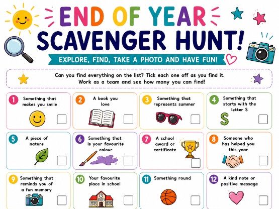 End of Year Scavenger Hunt | KS2 Team Building & Outdoor Activity