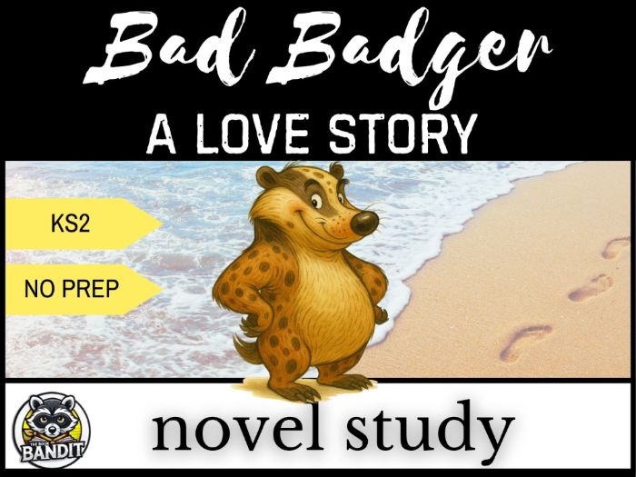 BAD BADGER A Love Story NOVEL STUDY based on the story by Maryrose Wood