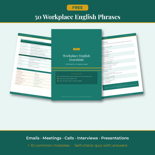 FREE Business English Guide: 50 Phrases