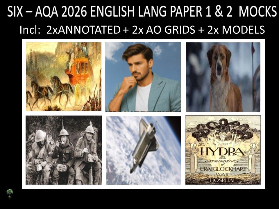 SIX - AQA PAPER 1 & 2 | 2026 FULL MOCKS | ANNOTATED | AO GRIDS | MODELS