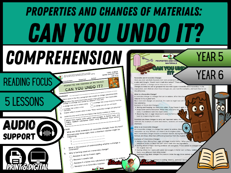 Can You Undo It? | Reading Comprehension | Year 5 /6