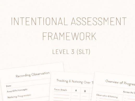 Assessment Framework | SLT | Level 3