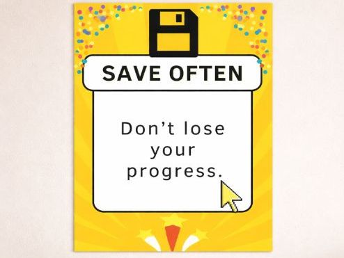 FREE Computer Lab Rules Poster – Save Often | Computer Science Classroom Decor (A4)