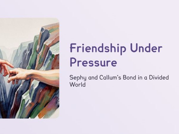 Noughts & Crosses - The Hidden Cost of Their Friendship (PPT + Worksheet)