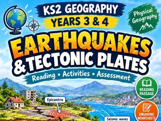 Earthquakes & Tectonic Plates | KS2 Geography Years 3 & 4