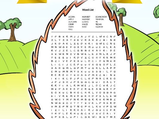 Fall Leaf Word Search