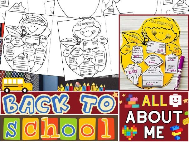 All About Me Graphic Organizer Poster | First Day Of Back To School Activities