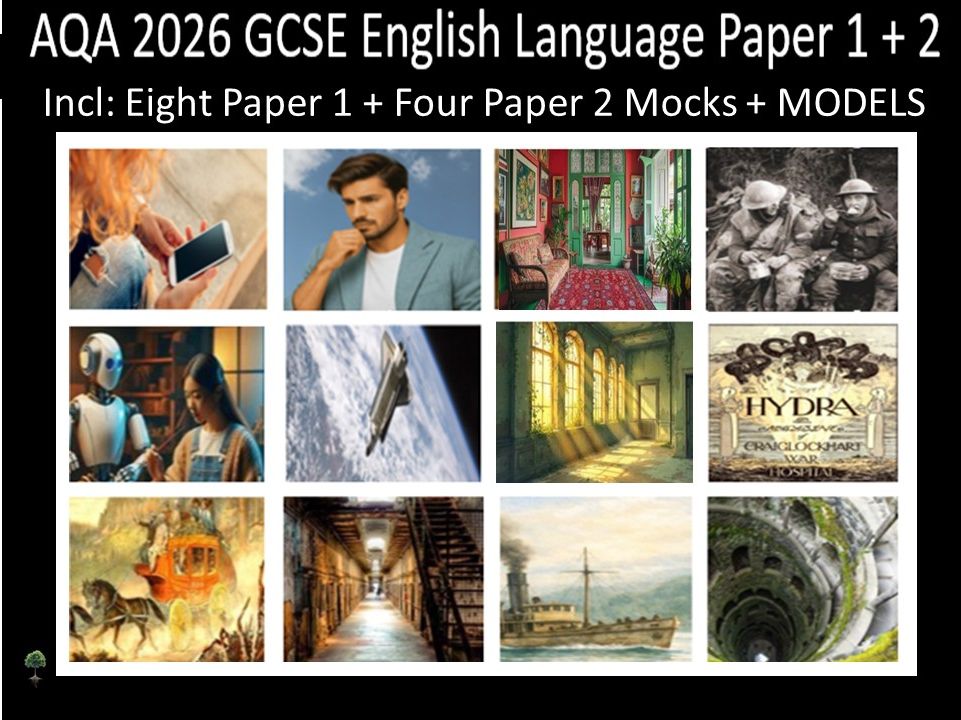 Twelve AQA 2026 GCSE English Language Paper 1 & 2 Mocks | Models
