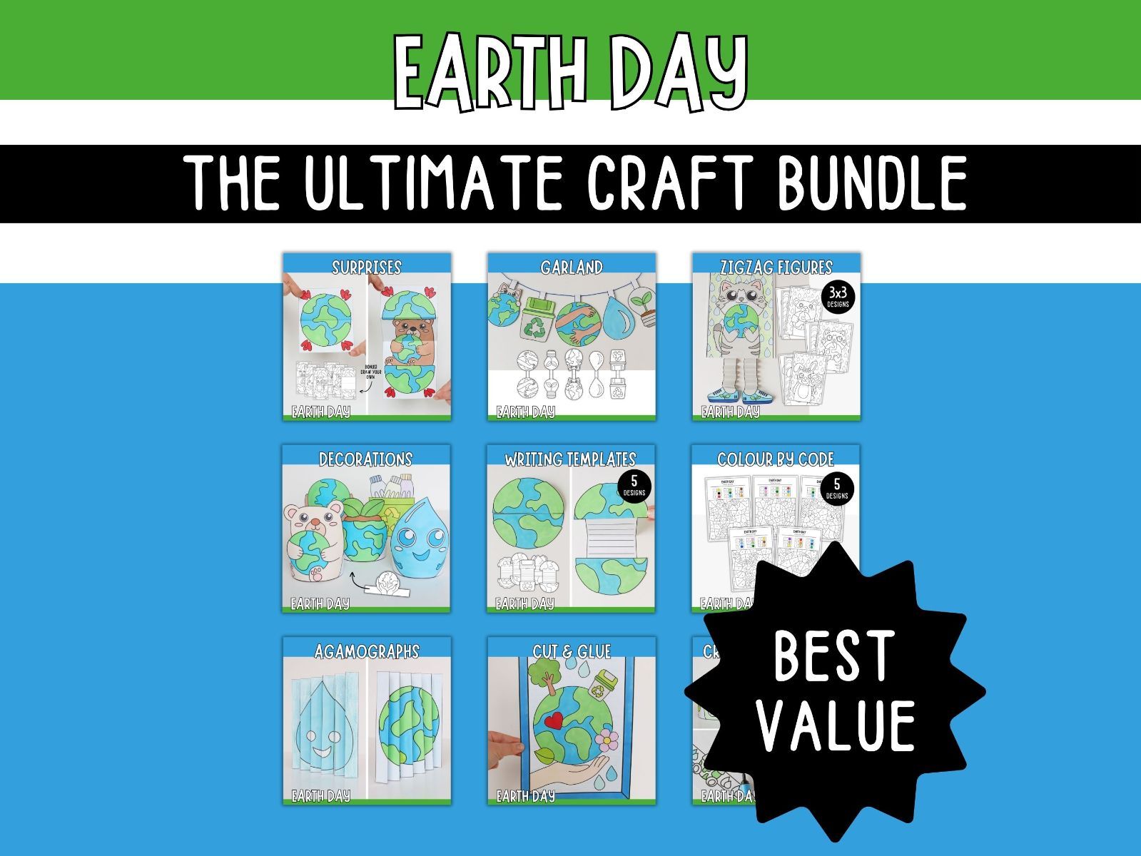 The Ultimate Earth Day Craft Bundle - Printables for Kids