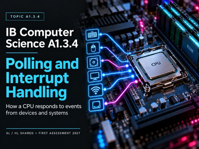 IB Computer Science A1.3.4: Polling and Interrupt Handling