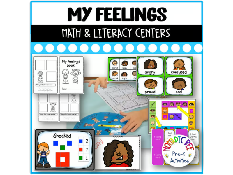 My Feelings Printable Center Activities and Worksheets