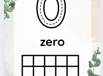 Neutral 0-20 Number Display