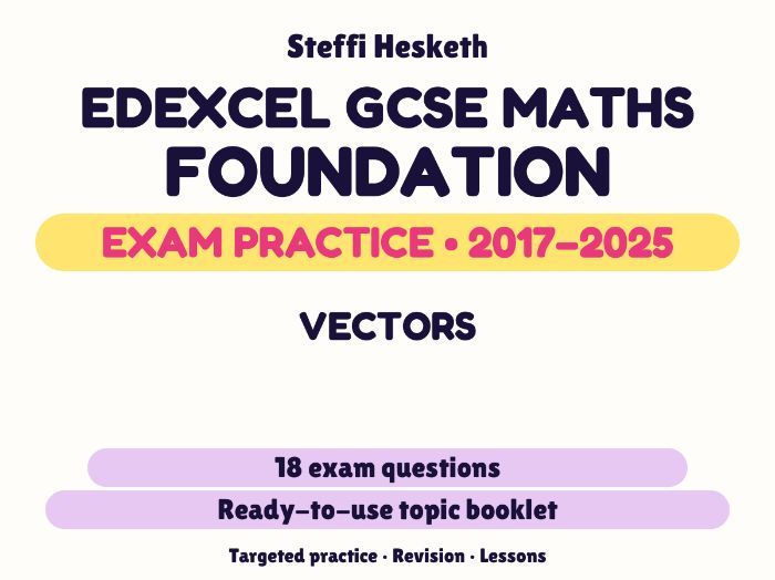 Edexcel GCSE Maths Foundation: Vectors Exam Questions | 2017-2025