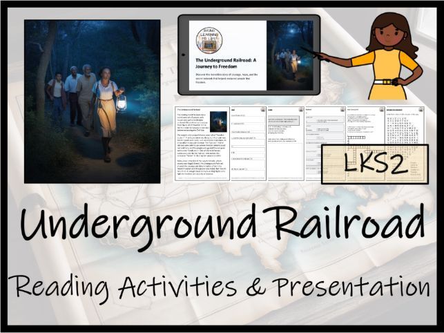 Underground Railroad Reading Comprehension Activities | Year 3 or Year 4