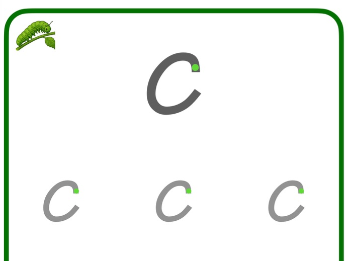 Handwriting - Curly Caterpillar