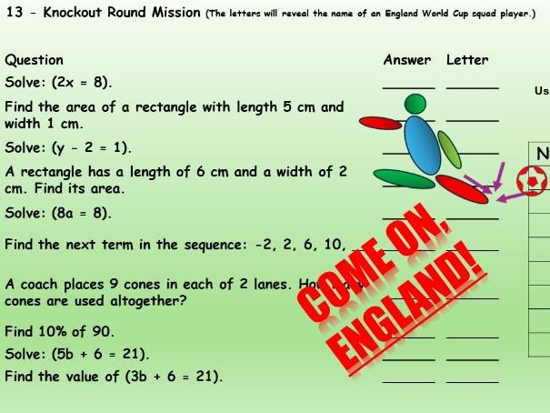 FIFA World Cup 2026 Footballers Maths Codebreaker