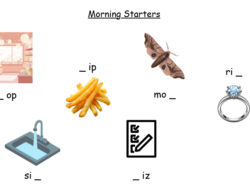 EYFS morning starters