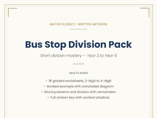 Bus Stop Division Pack