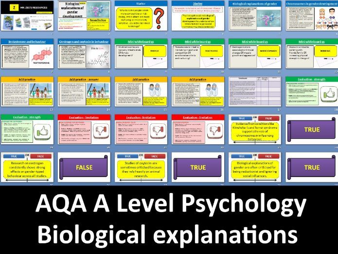 Biological explanations of gender development | Exams in 2027 - AQA A Level Psychology (Gender)