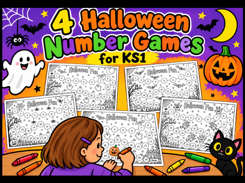 4 Halloween Number Games for KS1