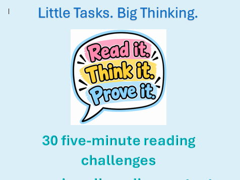 30 Five-Minute Reading Challenges | KS2