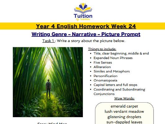 24. Year 4 - Creative Writing & Spelling