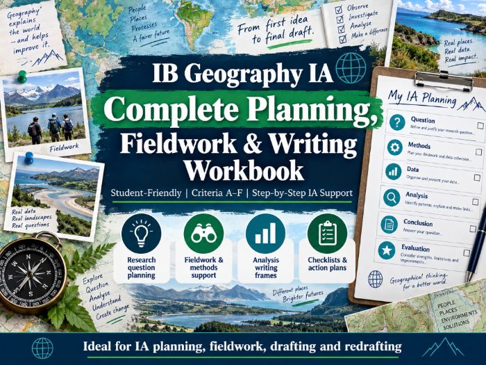IB DP Geography IA Complete Planning, Fieldwork & Writing Workbook