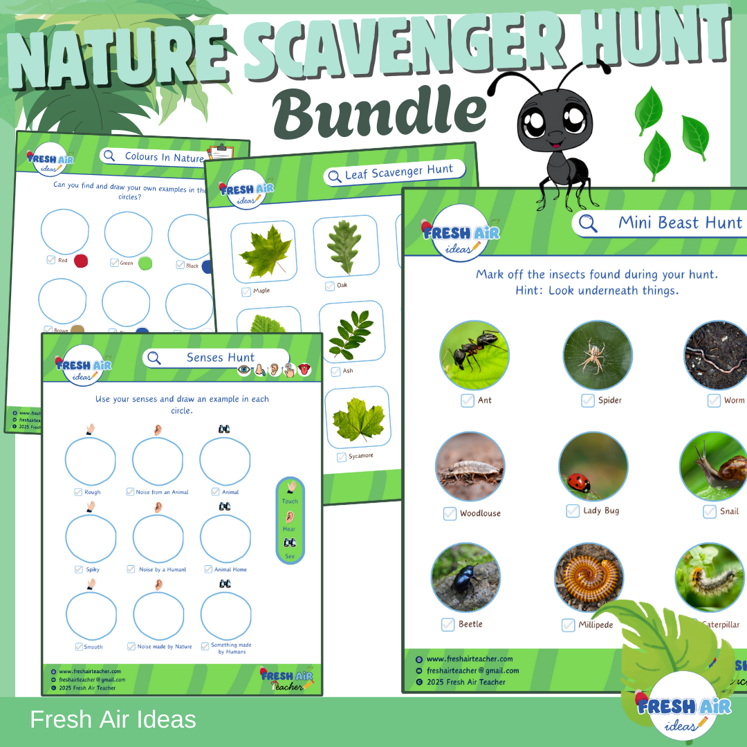 Ultimate Schools Outdoor Nature Scavenger Hunt Activity Bundle