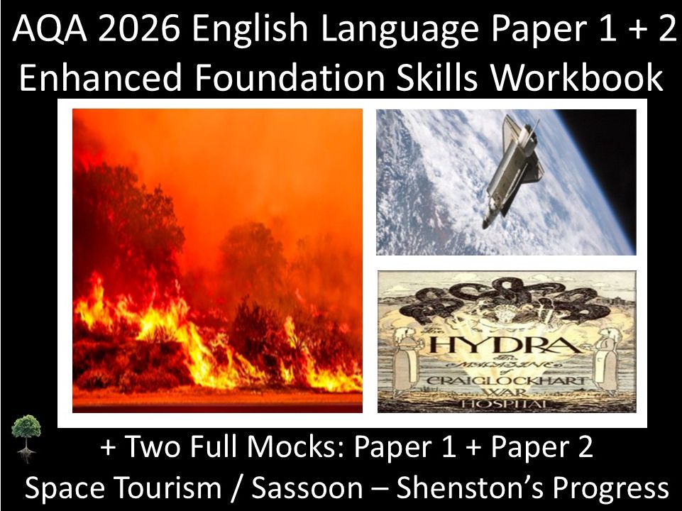 AQA 2026 English Language Paper 1 + 2 : Enhanced Foundation Skills Workbook + MODELS