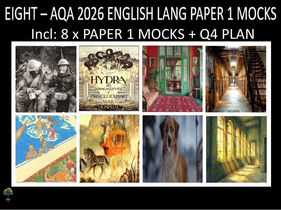 EIGHT - AQA  PAPER 1 | 2026 FULL MOCKS | Q4 PLAN