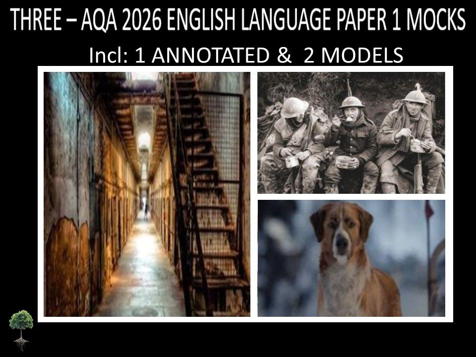 THREE  - AQA PAPER 1 |2026 FULL MOCKS |ANNOTATED | MODELS